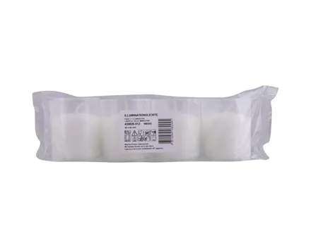 Brennkerzen weiss 4 Stück