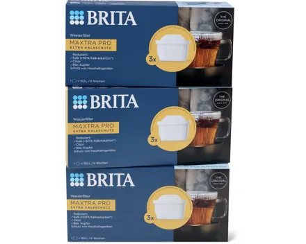 Brita Wasserfilter Extra Kalkschutz, 3er-Pack