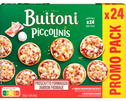 Buitoni Piccolinis Minipizzas Schinken und Käse