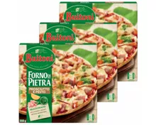 Buitoni Pizza Forno di Pietra Prosciutto e Pesto, tiefgekühlt, 3 x 350 g