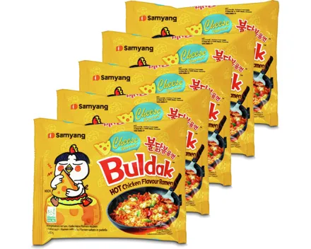 Buldak Hot Chicken Ramen Cheese 5x 140g
