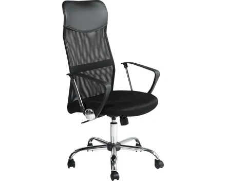 Bürostuhl Danas Stoff/Mesh, schwarz