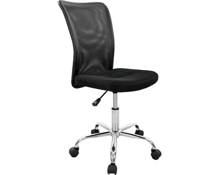 Bürostuhl Mick Mesh Kunstleder schwarz