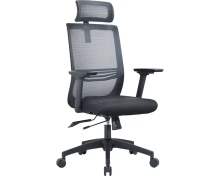 Bürostuhl Motun Stoff/Mesh, schwarz