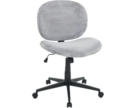 Bürostuhl Tilo Cordstoff grau