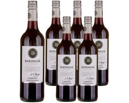 Cabernet Sauvignon California Beringer 6x 75cl (2023) – Rotwein, USA (0.75l)