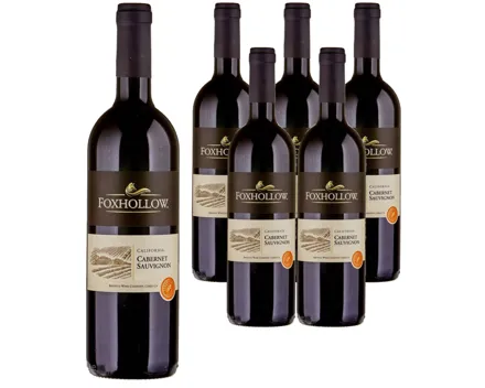 Cabernet Sauvignon California Foxhollow 6x 75cl (2023) – Rotwein, USA (0.75l)