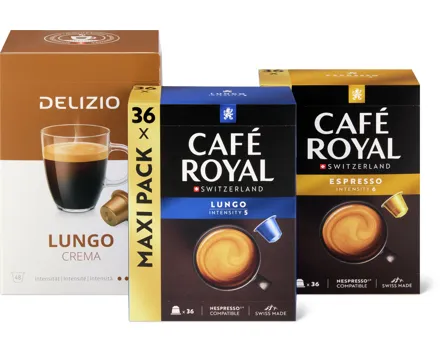 Café Royal- und Delizio-Kapseln