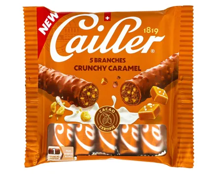 Cailler Branches Crunchy Caramel 5x23g