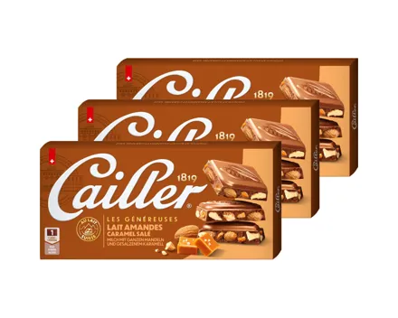 Cailler Caramel & Nuts 3x200g