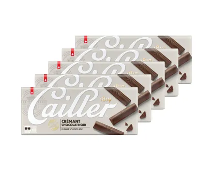 Cailler Crémant Dunkle Schokoladentafel 5x 100g