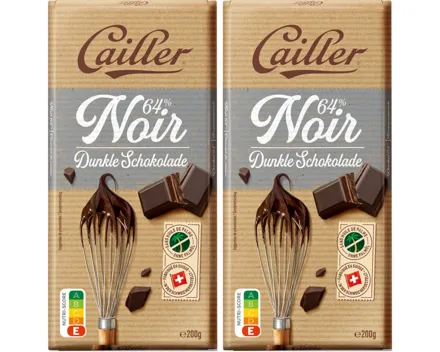 Cailler Dessert noir 64% 2x200g