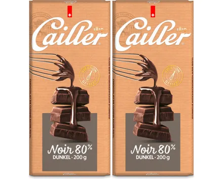 Cailler Dessert noir 80% 2x200g