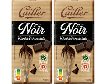Cailler Dessert noir 80% 2x200g
