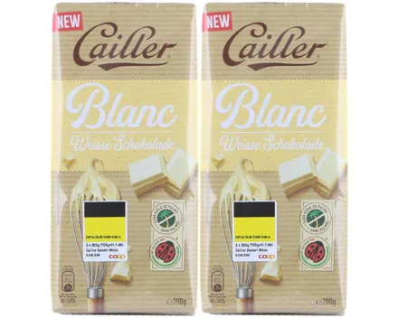 Cailler Dessert Weiss 2x200g