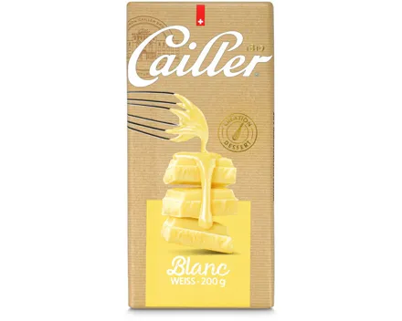 Cailler Dessert Weisse Schokoladentafel