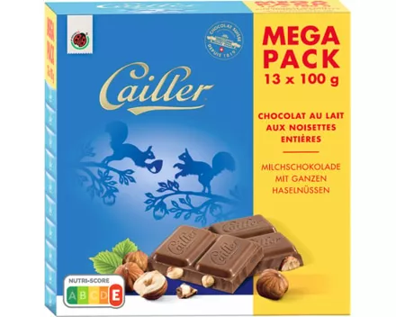 Cailler Mega-Pack Milch Haselnuss 13 x 100 g