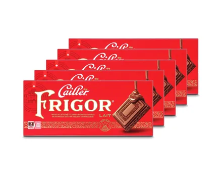 Cailler Milchschokoladentafel Frigor 5x 100g