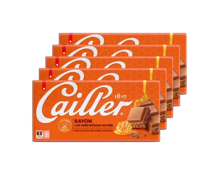Cailler Rayon Tafelschokolade Luftige Milchschokolade mit Honig-Nougat