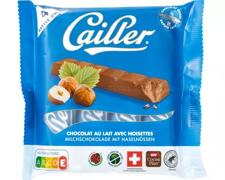 Cailler Riegel Milch-Haselnuss