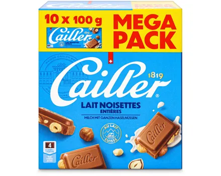 Cailler Tafeln Milch-Nuss 10x100g