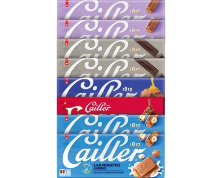 Cailler Tafelschokolade Assortiert 8 x 100 g