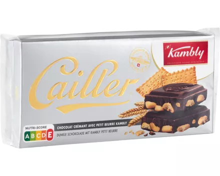 Cailler Tafelschokolade Dunkel mit Kambly Petit Beurre