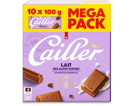 Cailler Tafelschokolade Milch 10x100g