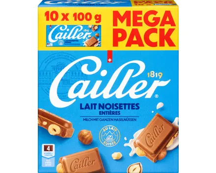 Cailler Tafelschokolade Milch-Ganze Haselnüsse