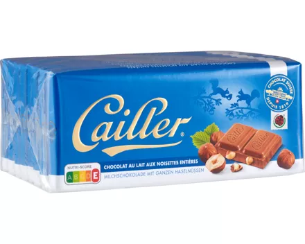 Cailler Tafelschokolade Milch-Ganze Haselnüsse