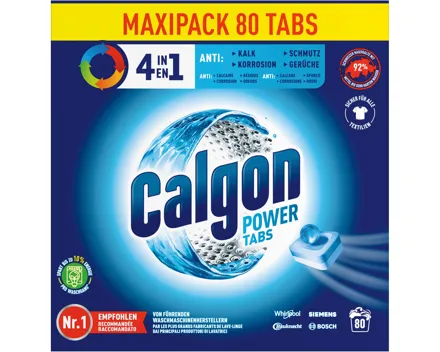 Calgon Power Tabs 4in1 80 Waschgänge