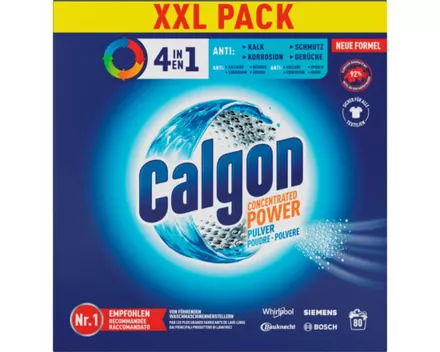 Calgon Pulver Konzentrierte Power 4in1 80 Waschgänge