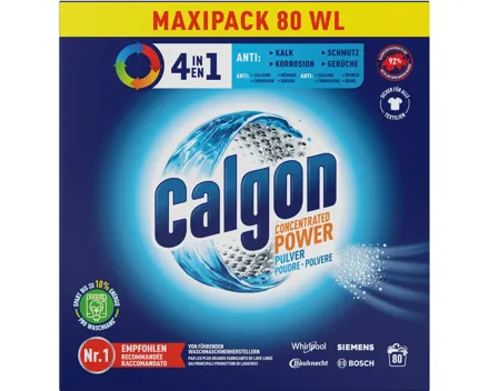 Calgon Pulver Konzentrierte Power 4in1 80 Waschgänge