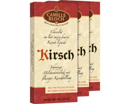 Camille Bloch Kirsch mit Zuckerkruste 3 x 100 g