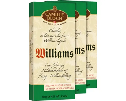 Camille Bloch Williams 3 x 100 g