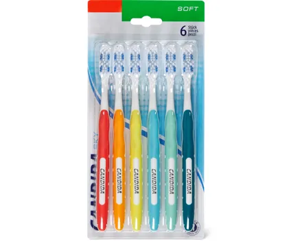 Candida Zahnbürsten Sky Soft, 6er-Pack