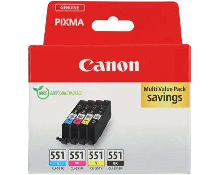 Canon Multipack Tintenpatronen Bkcmy Cli-551