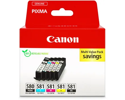 Canon Multipack Tintnenpatronen Pgbkcmybk Pgi-580/581