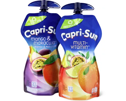 Capri Sun-Multivitamin sowie -Mango und Maracuja