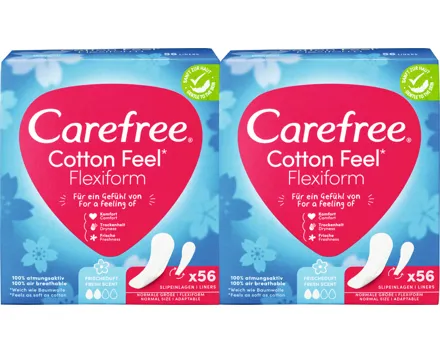 Carefree Slipeinlagen Cotton Feel Flexiform