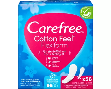 Carefree Slipeinlagen Cotton Feel Flexiform