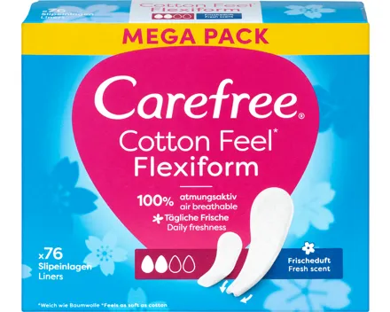 Carefree Slipeinlagen Cotton Feel Flexiform