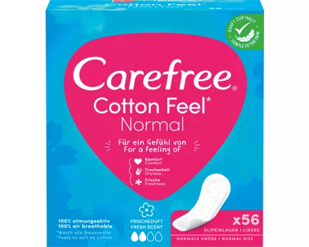 Carefree Slipeinlagen Cotton Feel Normal Frischeduft