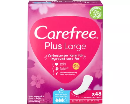 Carefree Slipeinlagen Plus Large