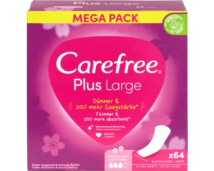 Carefree Slipeinlagen Plus Large