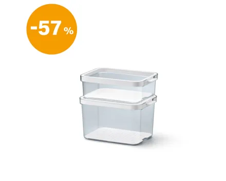 Cauma Kühlschrankorganizer Set 1x1.2l 1x2.15l