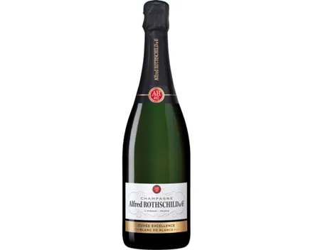 Champagne AOC Cuvée Excellence Blanc de Blanc Alfred Rothschild, brut – Schaumwein, Frankreich (0.75l)
