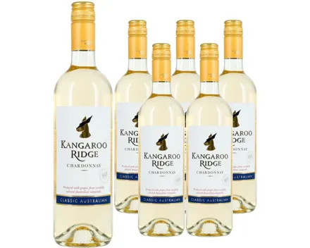 Chardonnay South Eastern Australia Kangaroo Ridge 6x 75cl (2024) – Weisswein, Australien (0.75l)