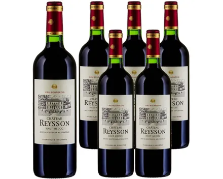 Château Reysson Haut Médoc AOC Cru Bourgeois 6x 75cl (2018) – Rotwein, Frankreich (0.75l)