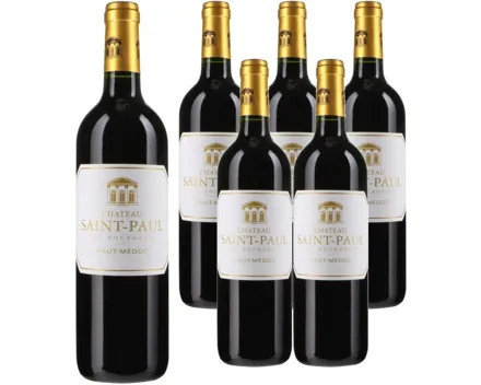 Château Saint-Paul Cru Bourgeois Haut-Médoc AOC 6x 75cl (2021) – Rotwein, Frankreich (0.75l)